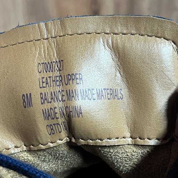 Comfortiva Align Womens Leather High Top Shoes Blue Embossed Floral EUC Size 8 - Picture 7 of 7